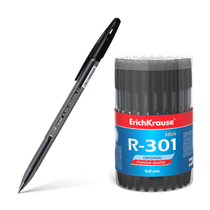 Ручка шариковая ErichKrause R-301 Original Stick 0.7, цвет чернил черный. 46773 ― Кнопкару. Саранск