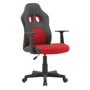 Кресло игровое Helmi HL-S12 "Mini", экокожа/ткань, черная/красная. 323019 ― Кнопкару. Саранск