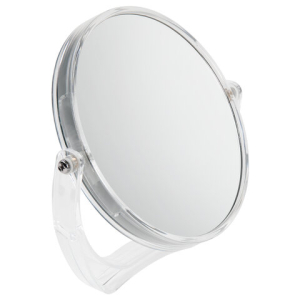 Зеркало настольное BRABIX, круглое, диаметр 17 см, двустороннее, с увеличением, прозрачная рамка. 607424 ― Кнопкару. Саранск