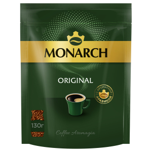 Кофе растворимый Monarch Original, сублимированный, мягкая упаковка, 130г. 4091471, 367977 ― Кнопкару. Саранск