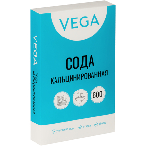 Сода кальцинированная, Vega, 600г, картонная коробка. 359620 ― Кнопкару. Саранск