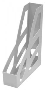 Лоток для бумаг вертикальный СТАММ "Лидер", серый. ЛТ121, 104859 ― Кнопкару. Саранск