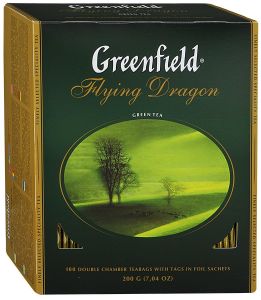 Чай Greenfield "Flying Dragon", зеленый, 100 фольг. пакетиков по 2г. 0585-09. 159088, 620223 ― Кнопкару. Саранск