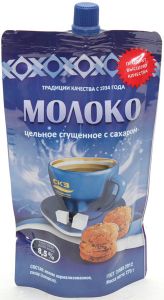 Молоко цельное сгущ с сах. 270 г дой-пак СКЗ ― Кнопкару. Саранск