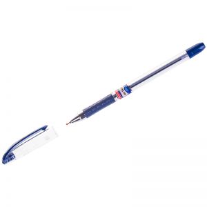 Ручка шариковая Berlingo "Silk Touch 2000" синяя, 0,7мм, игольчатый стержень, грип. CBp_07872, 243019 ― Кнопкару. Саранск