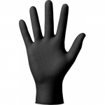 Перчатки нитриловые неопудренные,черные, размер S,100 шт. 