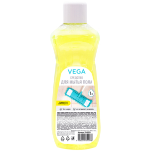 Средство для мытья пола Vega "Лимон", 1л. 314201 ― Кнопкару. Саранск