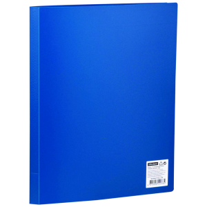 Папка с 10 вкладышами OfficeSpace А4, 9мм, 400мкм, пластик, синяя. F10L2_278, 158478 ― Кнопкару. Саранск