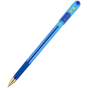 Ручка шариковая MunHwa "MC Gold" синяя, 0,7мм, грип, штрих-код. BMC07-02, 229550 ― Кнопкару. Саранск