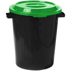 Бак для мусора уличный Idea, с крышкой, 60л, ярко-зеленый. М 2393, 301309 ― Кнопкару. Саранск