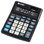 Калькулятор настольный Eleven Business Line CMB801-BK, 8 разрядов, двойное питание, 102*137*31мм, черный.339197