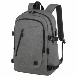 Рюкзак BRAUBERG URBAN универсальный, с отделением для ноутбука, USB-порт, "Charge", серый, 46х31х15 см. 271655 ― Кнопкару. Саранск