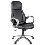 Кресло игровое Helmi HL-S01 "Apex", экокожа черная, серая вставка. 274805