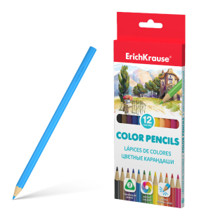 Цветные карандаши трехгранные ErichKrause  12 цветов.49886 ― Кнопкару. Саранск