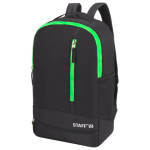 Рюкзак STAFF STRIKE универсальный, 3 кармана, черный с салатовыми деталями, 45х27х12 см. 270785
