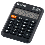 Калькулятор карманный Eleven LC-110NR, 8 разрядов, питание от батарейки, 58*88*11мм, черный.339226
