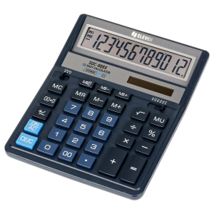 Калькулятор настольный Eleven SDC-888X-BL, 12 разрядов, двойное питание, 158*203*31мм, синий.339224 ― Кнопкару. Саранск
