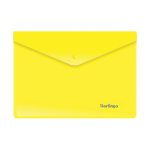 Папка-конверт на кнопке Berlingo, А5+, 180мкм, желтая. OBk_05005,192621