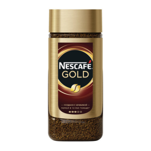 Кофе молотый в растворимом NESCAFE (Нескафе) "Gold", сублимированный, 95 г, стеклянная банка. 12448703, 266710 ― Кнопкару. Саранск