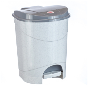 Ведро-контейнер для мусора (урна) Idea, 11л, с педалью, пластик, мраморный. М 2891, 301326 ― Кнопкару. Саранск
