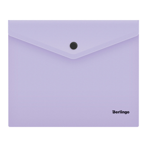 Папка-конверт на кнопке Berlingo "Instinct" А5+, 180мкм, лаванда. OBk_05507,300421 ― Кнопкару. Саранск