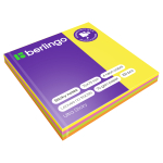 Самоклеящийся блок Berlingo "Ultra Sticky", 75*75мм, 100л., 4 неоновых цвета. LSn_39602, 270286