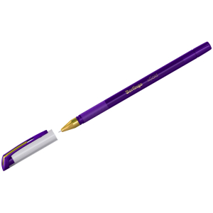 Ручка шариковая Berlingo "xGold" фиолетовая, 0,7мм, игольчатый стержень, грип. CBp_07504,271156 ― Кнопкару. Саранск