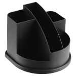 Настольная подставка СТАММ "Авангард", пластиковая, черная. ОР52, 217853