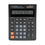 Калькулятор настольный Citizen SDC-444S, 12 разрядов, двойное питание, 153*199*31мм, черный. SDC-444S, 118840, 250221