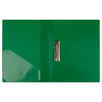 Папка с боковым зажимом СТАММ "Стандарт" А4, 17мм, 700мкм, пластик, зеленая. ММ-30642, 355328