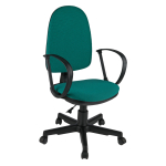Кресло оператора Helmi HL-M30 "Престиж", ткань зеленая с черным. 342082