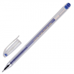 Ручка гелевая Crown "Hi-Jell" синяя, 0,5мм, штрих-код. HJR-500B, 208927
