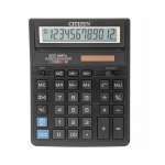 Калькулятор настольный Citizen SDC-888TII, 12 разрядов, двойное питание, 158*203*31мм, черны. SDC-888TII, 004117