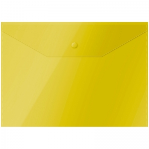 Папка-конверт на кнопке OfficeSpace А4, 150мкм, пластик, желтая. Fmk12-2 / 220894, 162527 ― Кнопкару. Саранск