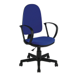 Кресло оператора Helmi HL-M30 "Престиж", ткань синяя с черным. 342086