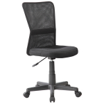 Кресло оператора Helmi HL-M06 "Compact", ткань, спинка сетка черная/сиденье TW черная, без подлокотников. 306210