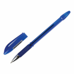 Ручка шариковая масляная с грипом STAFF "Manager OBP-10", СИНЯЯ, узел 0,7 мм, линия письма 0,35 мм. 143743