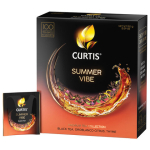 Чай CURTIS "Summer Vibe", черный с мятой и ароматом цитрусовых, 100 пакетиков в конвертах по 1,7 г, 102558. 623399