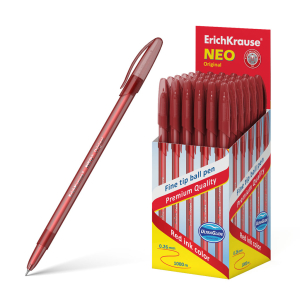 Ручка шариковая ErichKrause Neo Original, цвет чернил красный. 46517 ― Кнопкару. Саранск