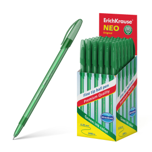 Ручка шариковая ErichKrause Neo Original, цвет чернил зеленый. 46518 ― Кнопкару. Саранск