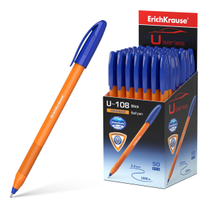Ручка шариковая ErichKrause U-108 Orange Stick 1.0, Ultra Glide Technology, цвет чернил синий. 47582 ― Кнопкару. Саранск