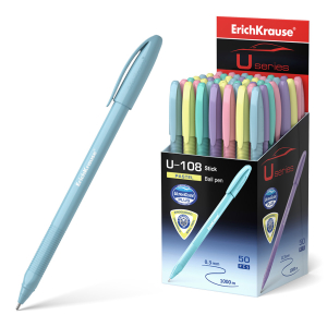 Ручка шариковая ErichKrause U-108 Pastel Stick 1.0, Ultra Glide Technology, цвет чернил синий. 58110 ― Кнопкару. Саранск