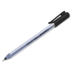 Ручка шариковая масляная PENSAN "Triball", ЧЕРНАЯ, трехгранная, узел 1 мм, линия письма 0,5 мм, 1003/12. 143420 ― Кнопкару. Саранск