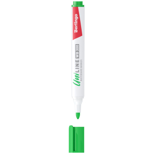 Маркер для белых досок Berlingo "Uniline WB300", зеленый, пулевидный, 3мм. PM6411, 319375 ― Кнопкару. Саранск