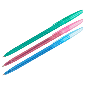 Ручка шариковая СТАММ "Конфетти" синяя, 0,7мм, ассорти. РС20, 069448 ― Кнопкару. Саранск