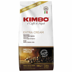 Кофе в зернах KIMBO "Extra Cream" (Кимбо "Экстра Крим"), натуральный, 1000 г, вакуумная упаковка. 621200 ― Кнопкару. Саранск