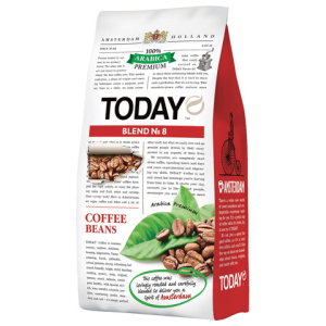 Кофе в зернах TODAY "Blend №8", натуральный, 800 г, 100% арабика, вакуумная упаковка, ТО80004003. 621832 ― Кнопкару. Саранск