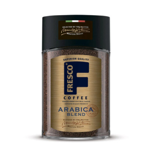 Кофе растворимый FRESCO "Arabica Blend" 100 г, стеклянная банка, сублимированный. 622500 ― Кнопкару. Саранск