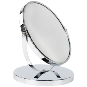 Зеркало настольное BRABIX, круглое, диаметр 17 см, двустороннее, с увеличением, металлическая рамк. 607422 ― Кнопкару. Саранск