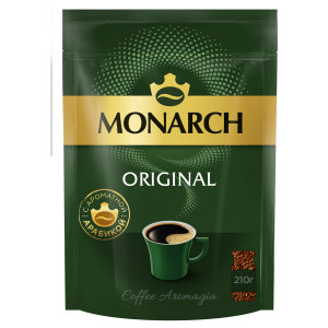 Кофе растворимый Monarch Original, сублимированный, мягкая упаковка, 210г. 4000710/Q5192, 367981, 622372 ― Кнопкару. Саранск